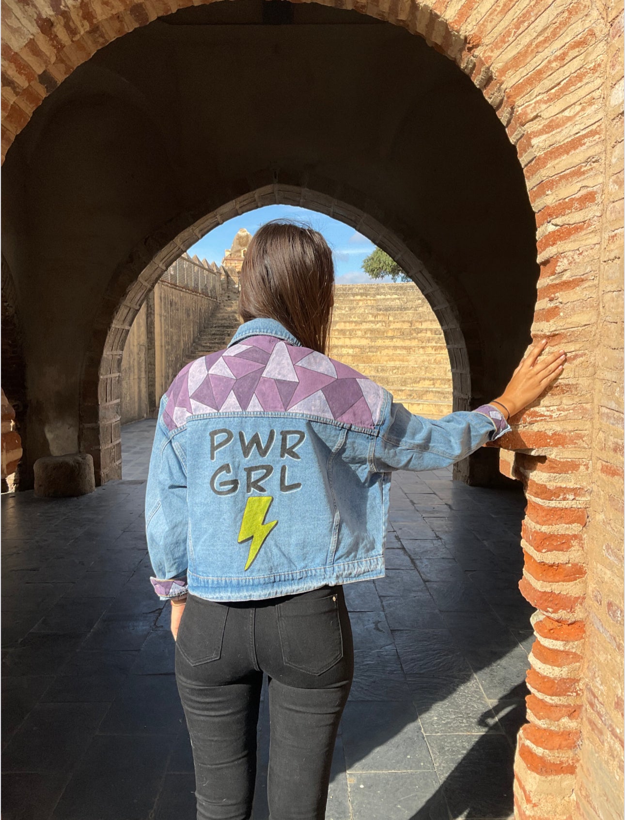 Chaqueta vaquera customizada PWR GRL