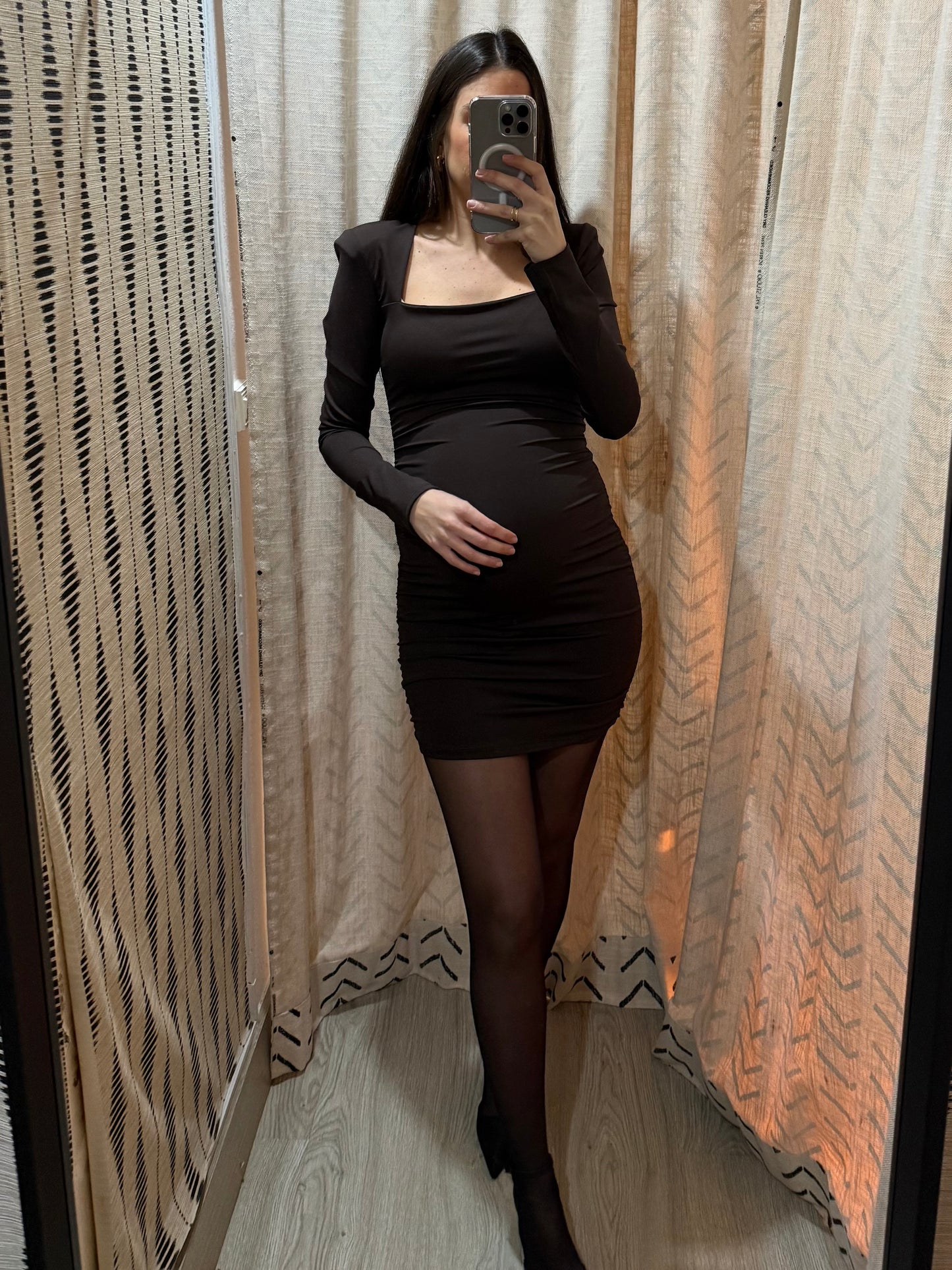 Vestido mini chocolate