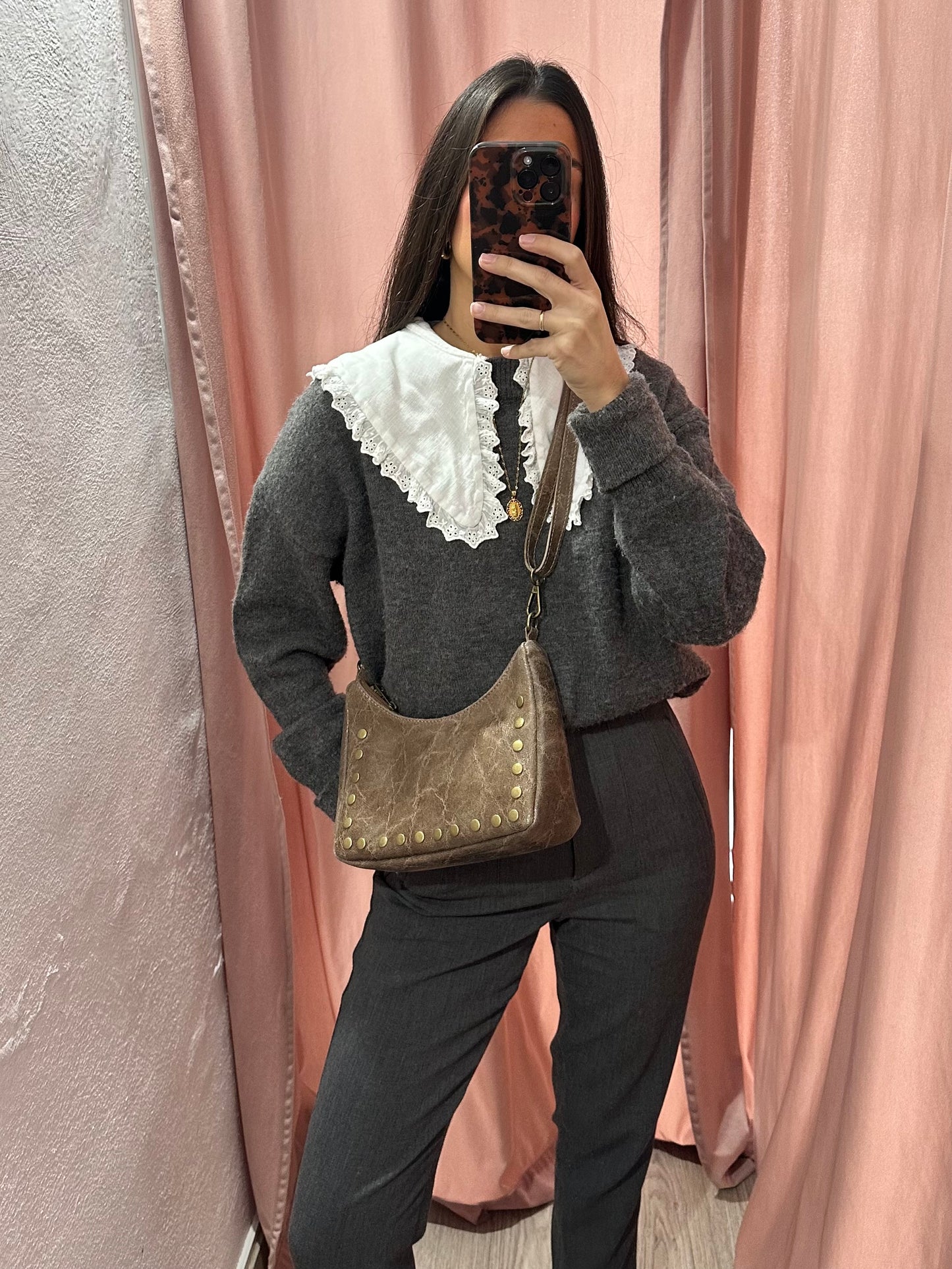 Bolso tachas mini topo