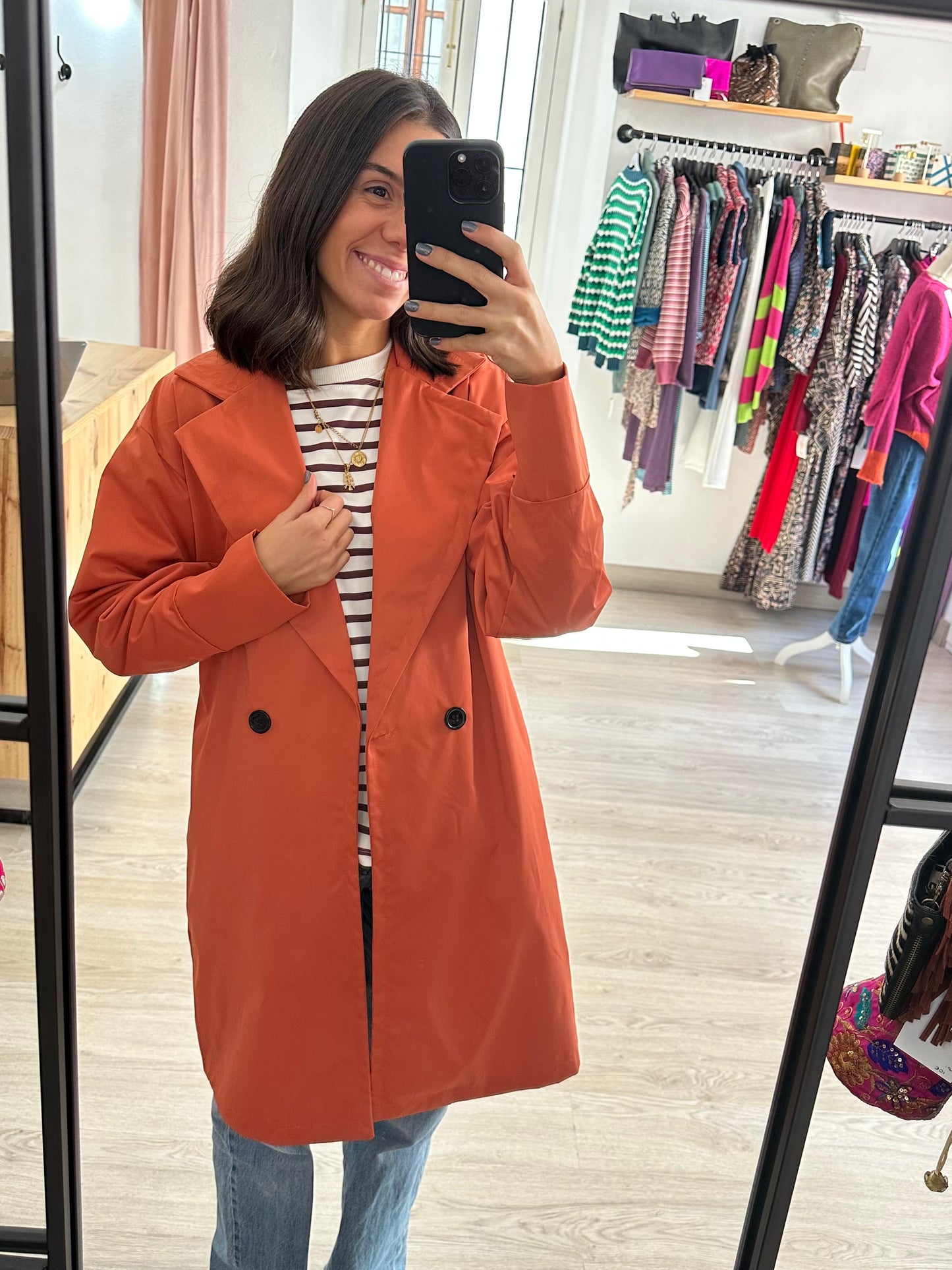 Gabardina/chubasquero calabaza