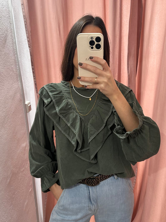 Blusa micropana verde