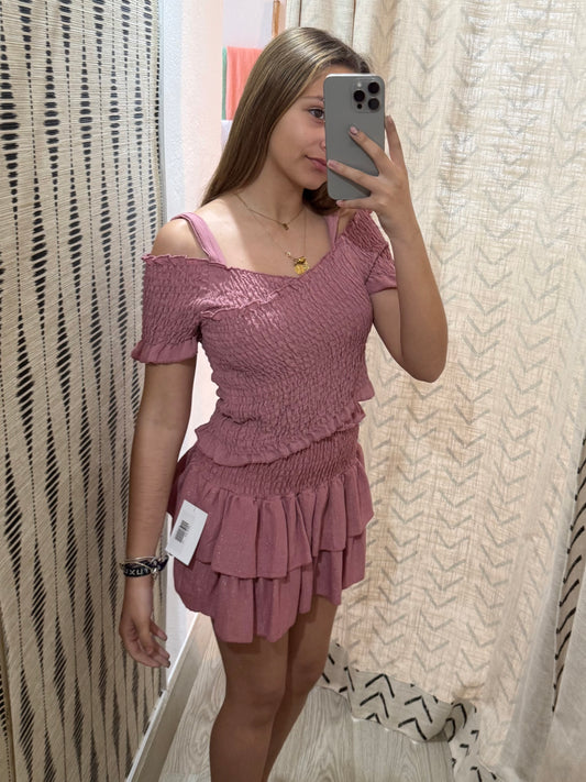Top bambula rosa