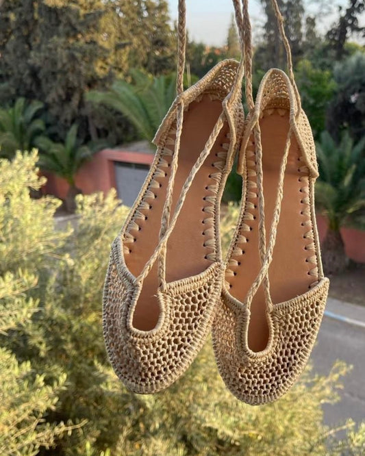 Bailarinas hechas a mano beige