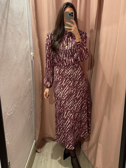 Vestido gasa hombreras