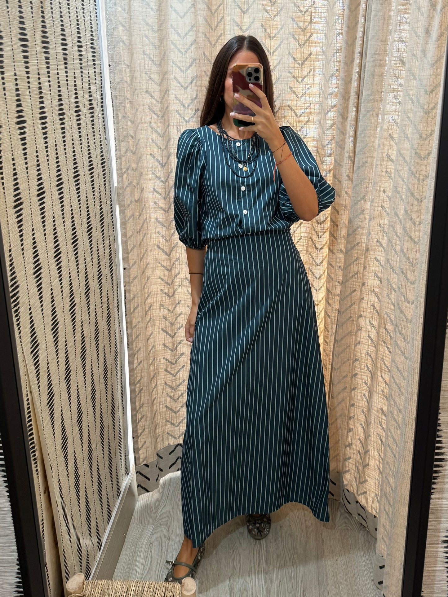 Conjunto falda rayas