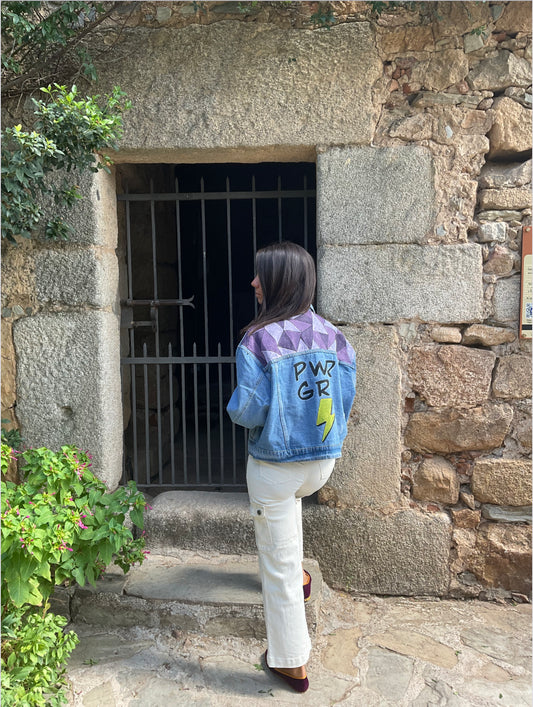 Chaqueta vaquera customizada PWR GRL