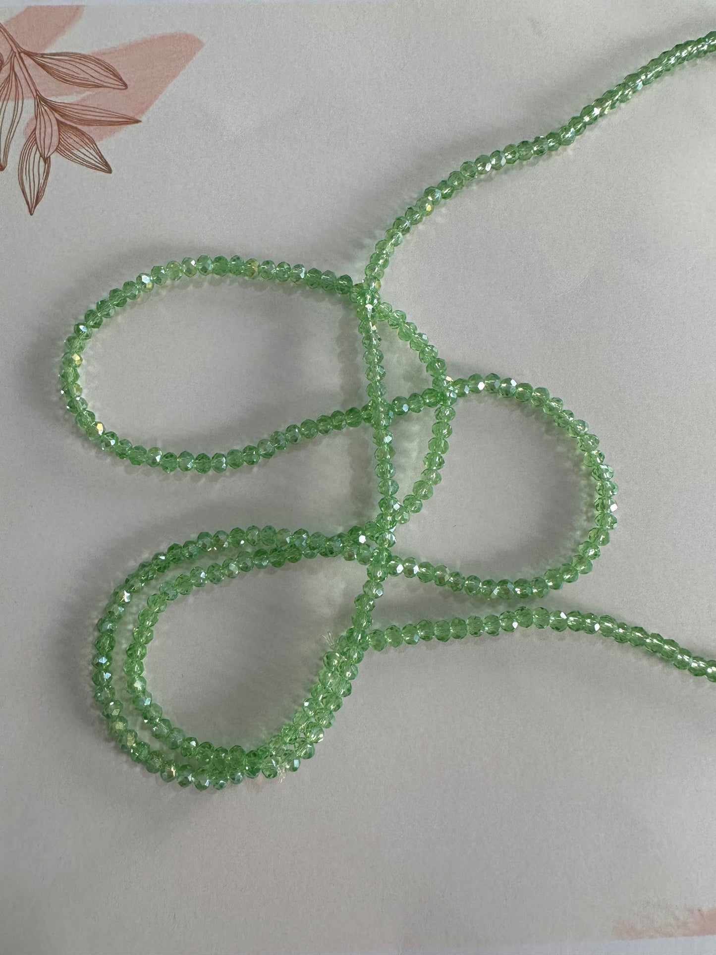 Colgante Perlas verde