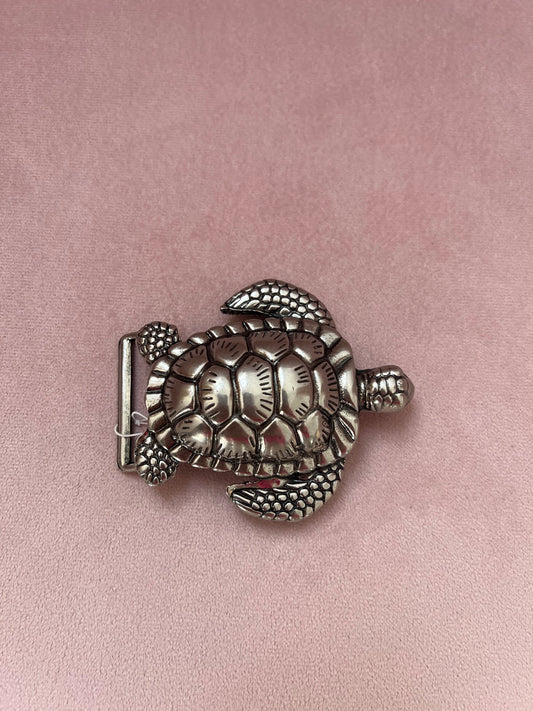 Hebilla tortuga plata