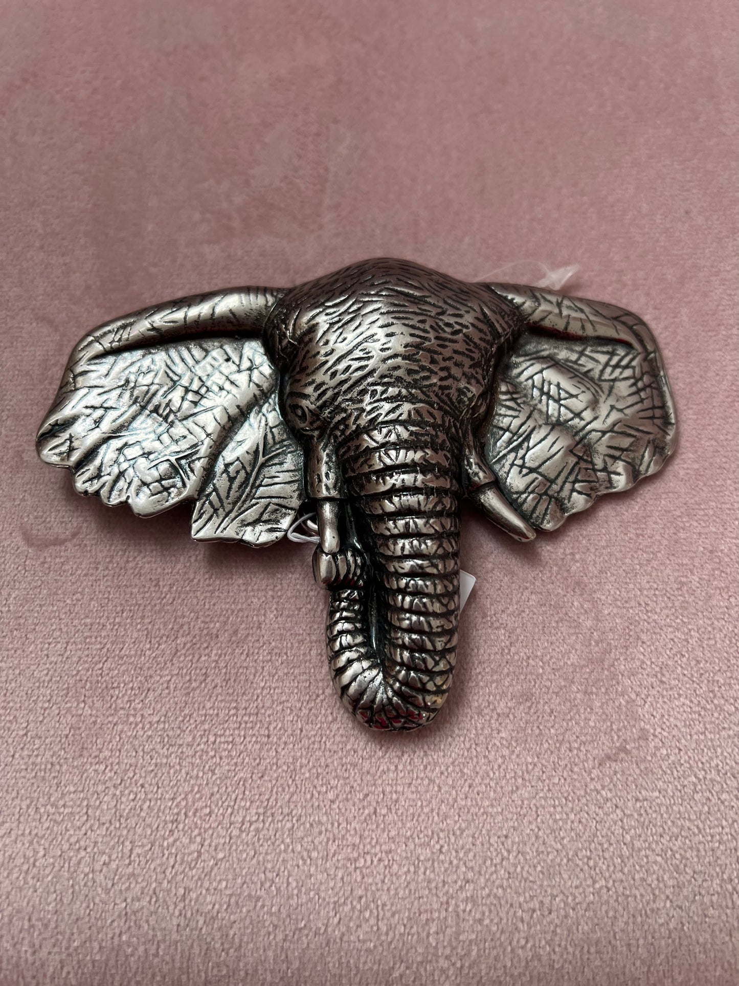 Hebilla elefante plata