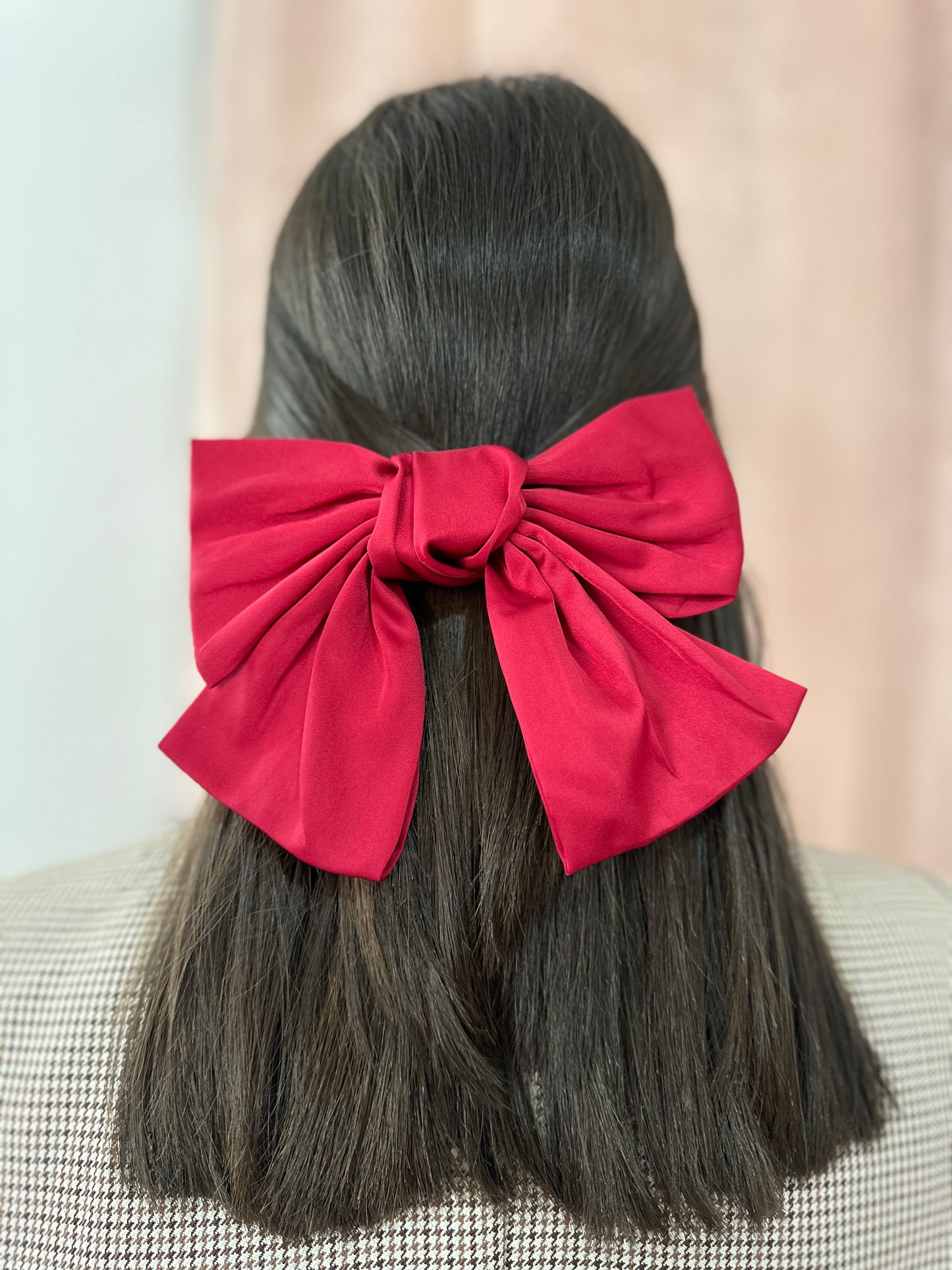 Lazo satinado burdeos